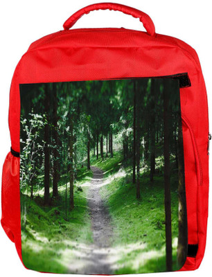 

Snoogg Eco Friendly Canvas Small Pathway Designer Backpack Rucksack School Travel Unisex Casual Canvas Bag Bookbag Satchel 5 L Backpack(Red)