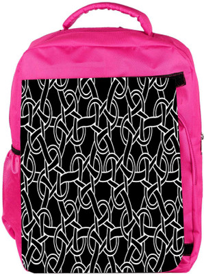 

Snoogg Eco Friendly Canvas Abstract Locks Designer Backpack Rucksack School Travel Unisex Casual Canvas Bag Bookbag Satchel 5 L Backpack(Pink)