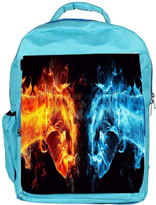 

Snoogg Eco Friendly Canvas Hand Cool L Designer Backpack Rucksack School Travel Unisex Casual Canvas Bag Bookbag Satchel 5 L Backpack(Blue)