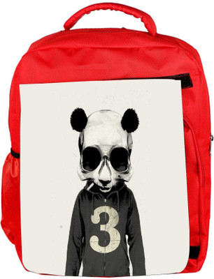 

Snoogg Eco Friendly Canvas Skull Mouse Backpack Rucksack School Travel Unisex Casual Canvas Bag Bookbag Satchel 5 L Backpack(Red)