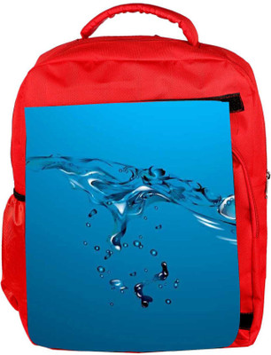 

Snoogg Eco Friendly Canvas Blue Drops Backpack Rucksack School Travel Unisex Casual Canvas Bag Bookbag Satchel 5 L Backpack(Red)