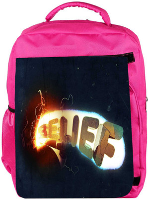 

Snoogg Eco Friendly Canvas Belief Designer Backpack Rucksack School Travel Unisex Casual Canvas Bag Bookbag Satchel 5 L Backpack(Pink)