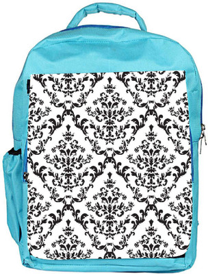 

Snoogg Eco Friendly Canvas Black Pattern Designer Backpack Rucksack School Travel Unisex Casual Canvas Bag Bookbag Satchel 5 L Backpack(Blue)