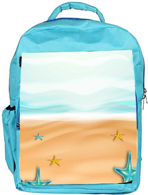 

Snoogg Eco Friendly Canvas Abstract Summer Background Backpack Rucksack School Travel Unisex Casual Canvas Bag Bookbag Satchel 5 L Backpack(Blue)