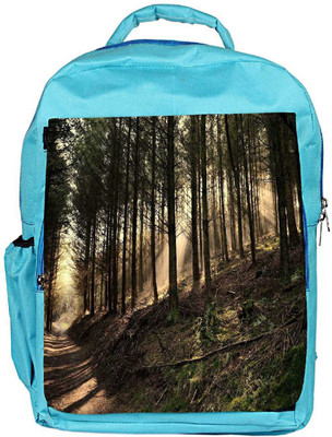 

Snoogg Eco Friendly Canvas Dense Forest Designer Backpack Rucksack School Travel Unisex Casual Canvas Bag Bookbag Satchel 5 L Backpack(Blue)