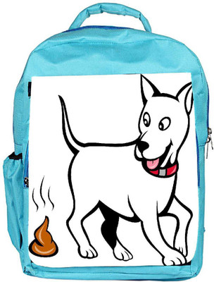 

Snoogg Eco Friendly Canvas Dog With Poo Backpack Rucksack School Travel Unisex Casual Canvas Bag Bookbag Satchel 5 L Backpack(Blue)
