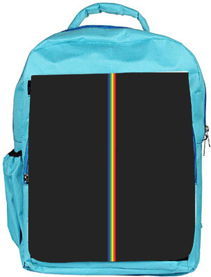 

Snoogg Eco Friendly Canvas Colored Stripes Abstract Designer Backpack Rucksack School Travel Unisex Casual Canvas Bag Bookbag Satchel 5 L Backpack(Blue)
