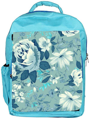 

Snoogg Eco Friendly Canvas Blue Floral Pattern 2481 Backpack Rucksack School Travel Unisex Casual Canvas Bag Bookbag Satchel 5 L Backpack(Blue)