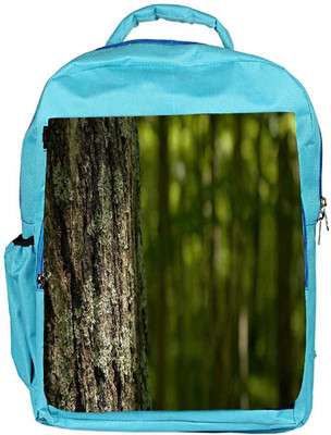 

Snoogg Eco Friendly Canvas Wooden Tree Designer Backpack Rucksack School Travel Unisex Casual Canvas Bag Bookbag Satchel 5 L Backpack(Blue)
