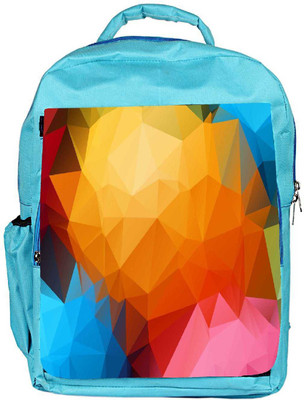 

Snoogg Eco Friendly Canvas Multicolor Pattern Design Designer Backpack Rucksack School Travel Unisex Casual Canvas Bag Bookbag Satchel 5 L Backpack(Blue)