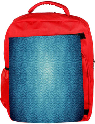 

Snoogg Eco Friendly Canvas Blue Texture Designer Backpack Rucksack School Travel Unisex Casual Canvas Bag Bookbag Satchel 5 L Backpack(Red)