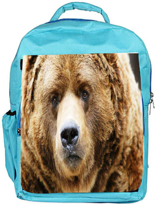 

Snoogg Eco Friendly Canvas Angry Bear Designer Backpack Rucksack School Travel Unisex Casual Canvas Bag Bookbag Satchel 5 L Backpack(Blue)
