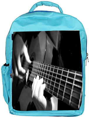 

Snoogg Eco Friendly Canvas Playing Guitar Designer Backpack Rucksack School Travel Unisex Casual Canvas Bag Bookbag Satchel 5 L Backpack(Blue)