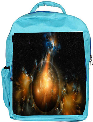 

Snoogg Eco Friendly Canvas Florous Sun Designer Backpack Rucksack School Travel Unisex Casual Canvas Bag Bookbag Satchel 5 L Backpack(Blue)