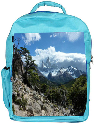 

Snoogg Eco Friendly Canvas Rocks Mountain Designer Backpack Rucksack School Travel Unisex Casual Canvas Bag Bookbag Satchel 5 L Backpack(Blue)