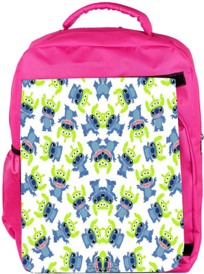 

Snoogg Eco Friendly Canvas Alien Blue Cartoon Cute Backpack Rucksack School Travel Unisex Casual Canvas Bag Bookbag Satchel 5 L Backpack(Pink)