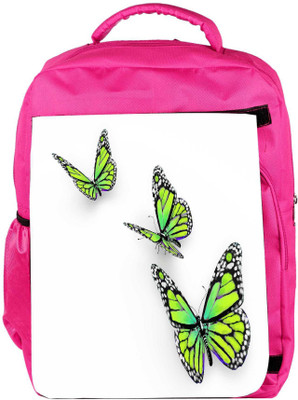 

Snoogg Eco Friendly Canvas Butterfly Isolated On White Backpack Rucksack School Travel Unisex Casual Canvas Bag Bookbag Satchel 5 L Backpack(Pink)