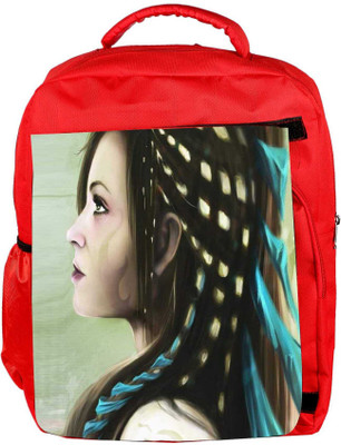 

Snoogg Eco Friendly Canvas Jap Fighter Angel 2491 Backpack Rucksack School Travel Unisex Casual Canvas Bag Bookbag Satchel 5 L Backpack(Red)