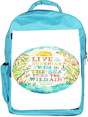 

Snoogg Eco Friendly Canvas Live Fully Backpack Rucksack School Travel Unisex Casual Canvas Bag Bookbag Satchel 5 L Backpack(Blue)
