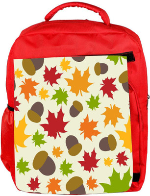 

Snoogg Eco Friendly Canvas Nuts Designer Backpack Rucksack School Travel Unisex Casual Canvas Bag Bookbag Satchel 5 L Backpack(Red)
