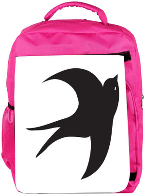 

Snoogg Eco Friendly Canvas Bird Vector Element Backpack Rucksack School Travel Unisex Casual Canvas Bag Bookbag Satchel 5 L Backpack(Pink)