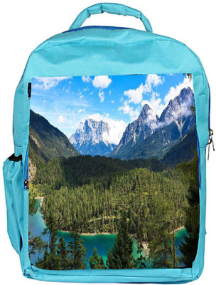 

Snoogg Eco Friendly Canvas Forest Of Christmas Trees Designer Backpack Rucksack School Travel Unisex Casual Canvas Bag Bookbag Satchel 5 L Backpack(Blue)