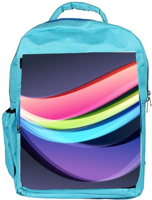 

Snoogg Eco Friendly Canvas Abstract Bright Colors Creative Designer Backpack Rucksack School Travel Unisex Casual Canvas Bag Bookbag Satchel 5 L Backpack(Blue)