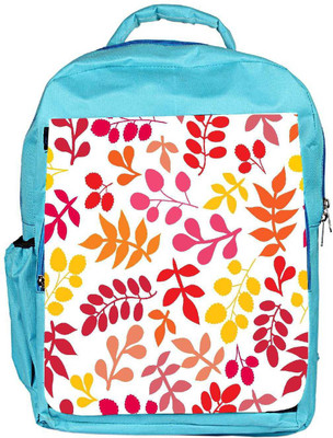 

Snoogg Eco Friendly Canvas Seamless Pattern On Leaves Theme Backpack Rucksack School Travel Unisex Casual Canvas Bag Bookbag Satchel 5 L Backpack(Blue)