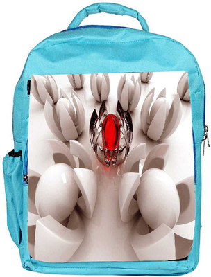 

Snoogg Eco Friendly Canvas Crystal Red Circle Designer Backpack Rucksack School Travel Unisex Casual Canvas Bag Bookbag Satchel 5 L Backpack(Blue)