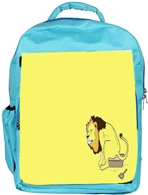 

Snoogg Eco Friendly Canvas The Lion On The Pot Designer Backpack Rucksack School Travel Unisex Casual Canvas Bag Bookbag Satchel 5 L Backpack(Blue)