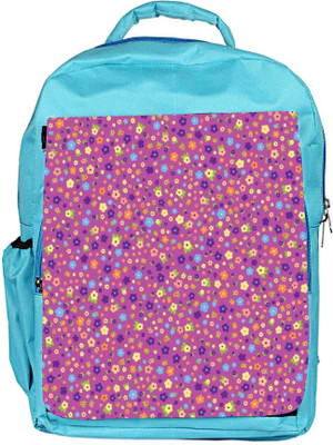 

Snoogg Eco Friendly Canvas Pink Floral Pattern Backpack Rucksack School Travel Unisex Casual Canvas Bag Bookbag Satchel 5 L Backpack(Blue)
