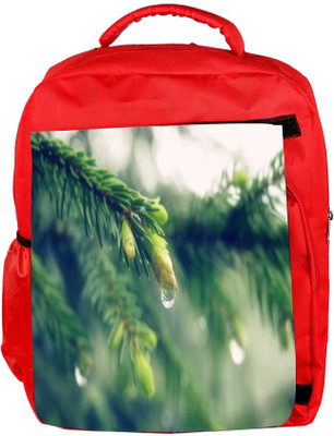 

Snoogg Eco Friendly Canvas Water Drop And Flower Designer Backpack Rucksack School Travel Unisex Casual Canvas Bag Bookbag Satchel 5 L Backpack(Red)
