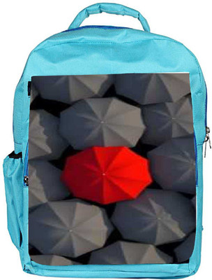 

Snoogg Eco Friendly Canvas Red And Black Umbrella Designer Backpack Rucksack School Travel Unisex Casual Canvas Bag Bookbag Satchel 5 L Backpack(Blue)