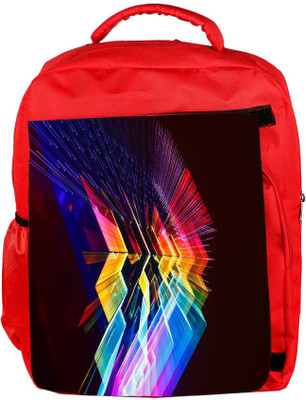 

Snoogg Eco Friendly Canvas Abstract Design Designer Backpack Rucksack School Travel Unisex Casual Canvas Bag Bookbag Satchel 5 L Backpack(Red)