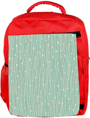 

Snoogg Eco Friendly Canvas Colorful Pattern Design Designer Backpack Rucksack School Travel Unisex Casual Canvas Bag Bookbag Satchel 5 L Backpack(Red)