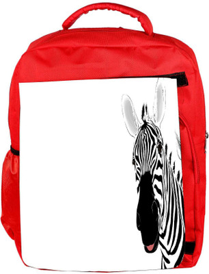 

Snoogg Eco Friendly Canvas Funny Zebra Designer Backpack Rucksack School Travel Unisex Casual Canvas Bag Bookbag Satchel 5 L Backpack(Red)