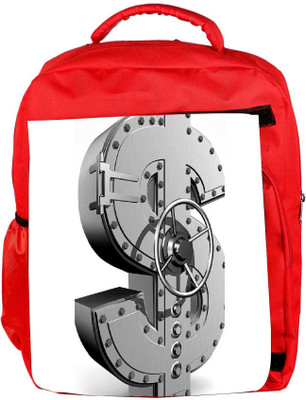 

Snoogg Eco Friendly Canvas Money Bank Backpack Rucksack School Travel Unisex Casual Canvas Bag Bookbag Satchel 5 L Backpack(Red)