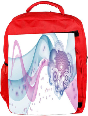 

Snoogg Eco Friendly Canvas Design Vector Designer Backpack Rucksack School Travel Unisex Casual Canvas Bag Bookbag Satchel 5 L Backpack(Red)