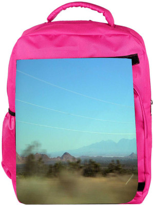 

Snoogg Eco Friendly Canvas Desert Designer Backpack Rucksack School Travel Unisex Casual Canvas Bag Bookbag Satchel 5 L Backpack(Pink)