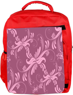 

Snoogg Eco Friendly Canvas Abstract Marron Pattern Design Designer Backpack Rucksack School Travel Unisex Casual Canvas Bag Bookbag Satchel 5 L Backpack(Red)