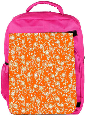

Snoogg Eco Friendly Canvas Colorful Floral Seamless Pattern In Cartoon Style Seamless Pattern Backpack Rucksack School Travel Unisex Casual Canvas Bag Bookbag Satchel 5 L Backpack(Pink)