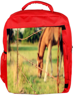 

Snoogg Eco Friendly Canvas Barrier Designer Backpack Rucksack School Travel Unisex Casual Canvas Bag Bookbag Satchel 5 L Backpack(Red)