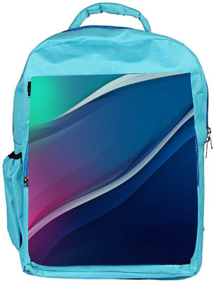 

Snoogg Eco Friendly Canvas Dark Blue And Grey Designer Backpack Rucksack School Travel Unisex Casual Canvas Bag Bookbag Satchel 5 L Backpack(Blue)