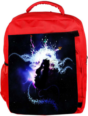 

Snoogg Eco Friendly Canvas Abstract Girl Designer Backpack Rucksack School Travel Unisex Casual Canvas Bag Bookbag Satchel 5 L Backpack(Red)
