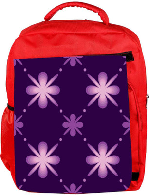 

Snoogg Eco Friendly Canvas Purple Floral Pattern Designer Backpack Rucksack School Travel Unisex Casual Canvas Bag Bookbag Satchel 5 L Backpack(Red)