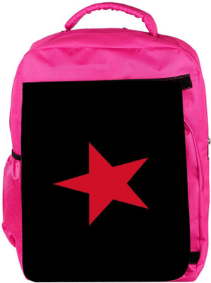 

Snoogg Eco Friendly Canvas Pink Star On Black Wall 2895 Backpack Rucksack School Travel Unisex Casual Canvas Bag Bookbag Satchel 5 L Backpack(Pink)