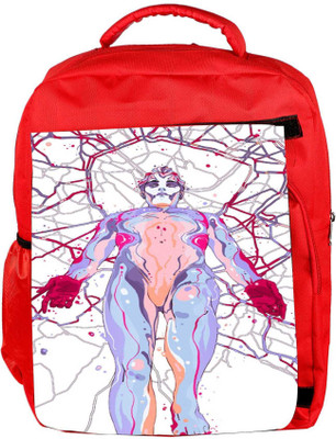 

Snoogg Eco Friendly Canvas Men Art Of Today'S World Backpack Rucksack School Travel Unisex Casual Canvas Bag Bookbag Satchel 5 L Backpack(Red)