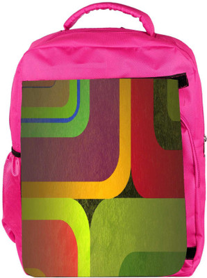 

Snoogg Eco Friendly Canvas Color Wide Designer Backpack Rucksack School Travel Unisex Casual Canvas Bag Bookbag Satchel 5 L Backpack(Pink)