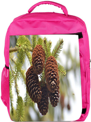 

Snoogg Eco Friendly Canvas Brown Flower Designer Backpack Rucksack School Travel Unisex Casual Canvas Bag Bookbag Satchel 5 L Backpack(Pink)