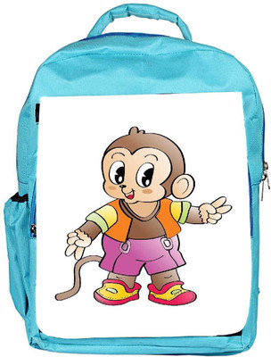 

Snoogg Eco Friendly Canvas Comic Character Background Backpack Rucksack School Travel Unisex Casual Canvas Bag Bookbag Satchel 5 L Backpack(Blue)